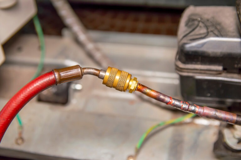Tool for repairing the refrigerator. Refueling the refrigerator.